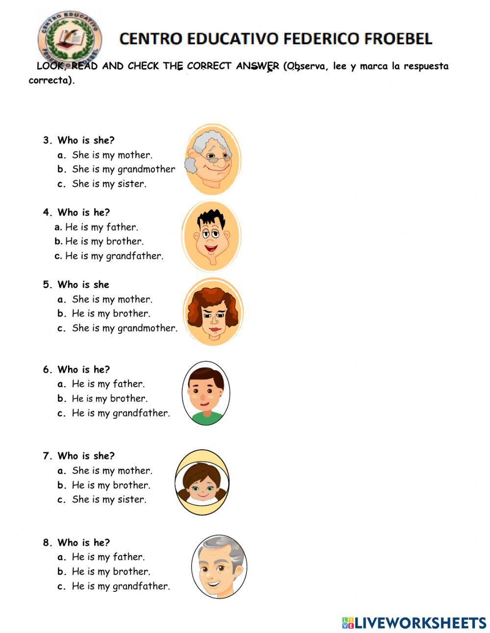 Evaluación de Inglés