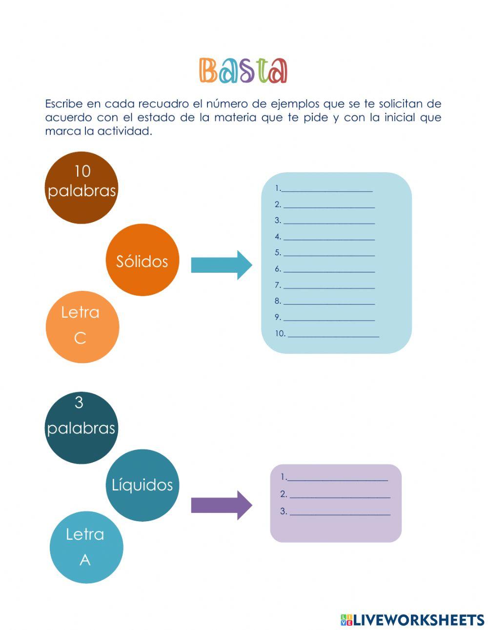 Basta: Estados de la materia