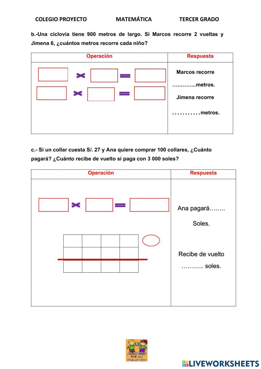 Multiplicación -por ceros