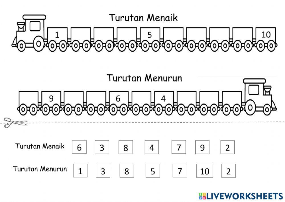 Prasekolah - menaik dan menurun