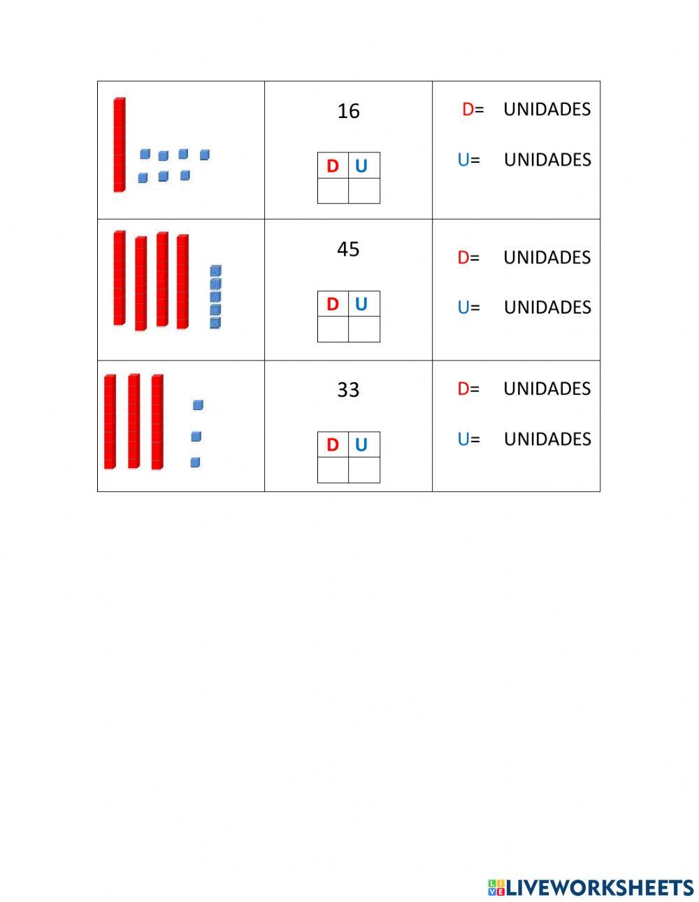 Valor posicional- representación de números