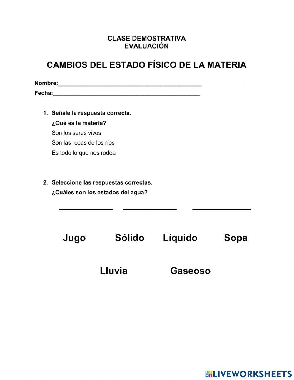 Evaluacion clase demostrativa