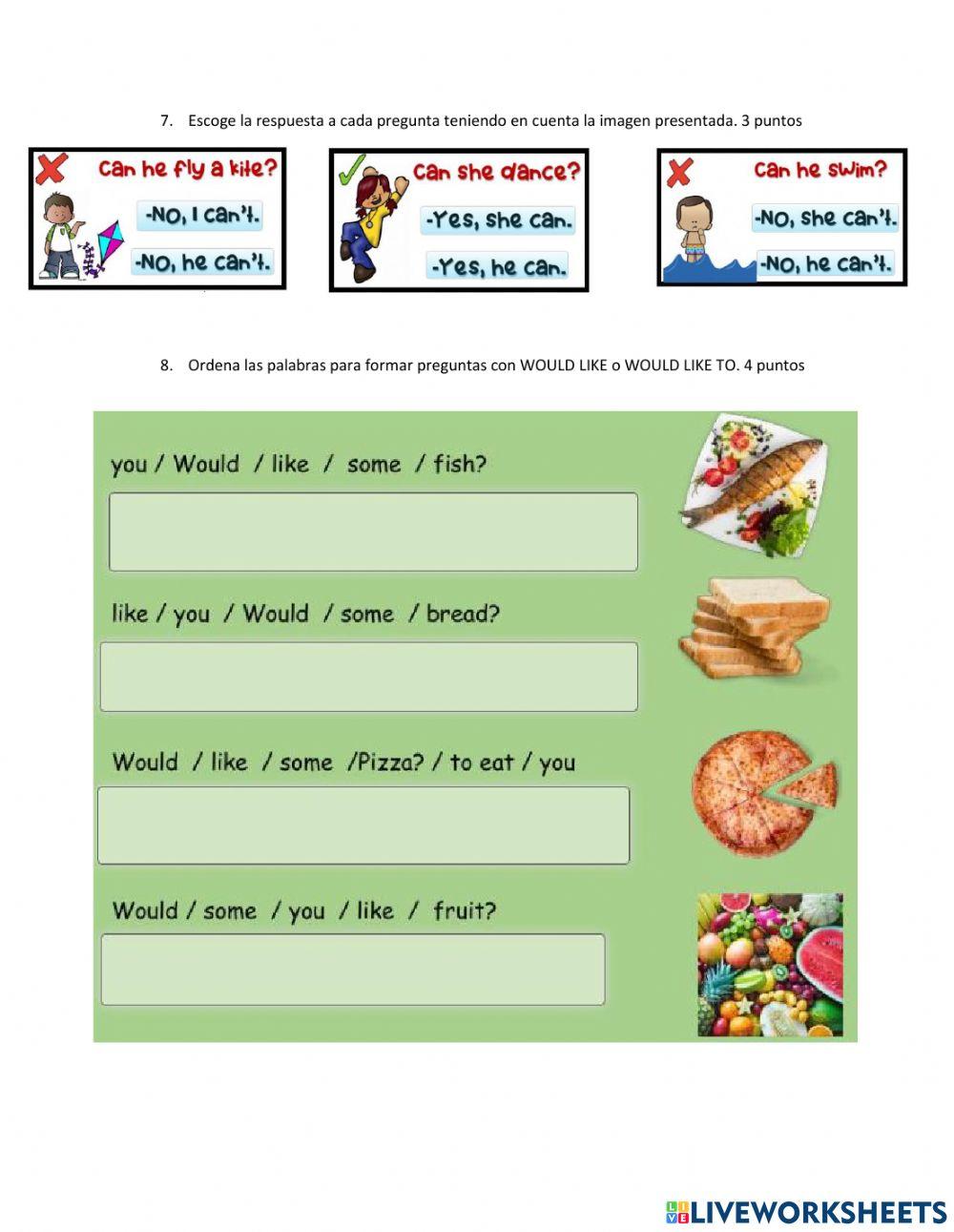 English test second t