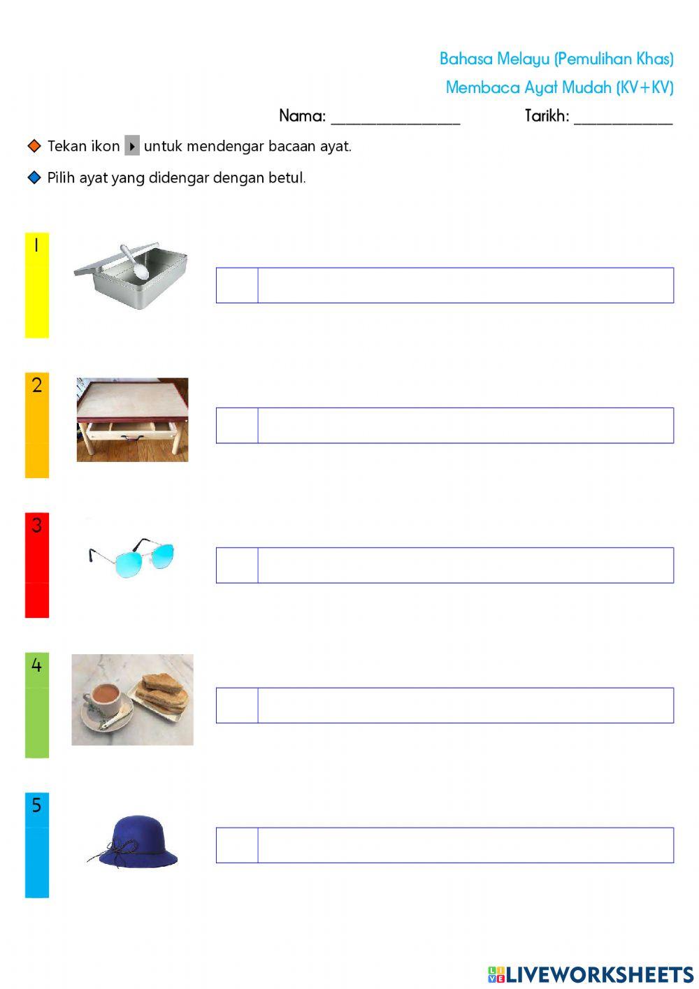 Ayat Mudah KV+KV (Mendengar dan mengecam)