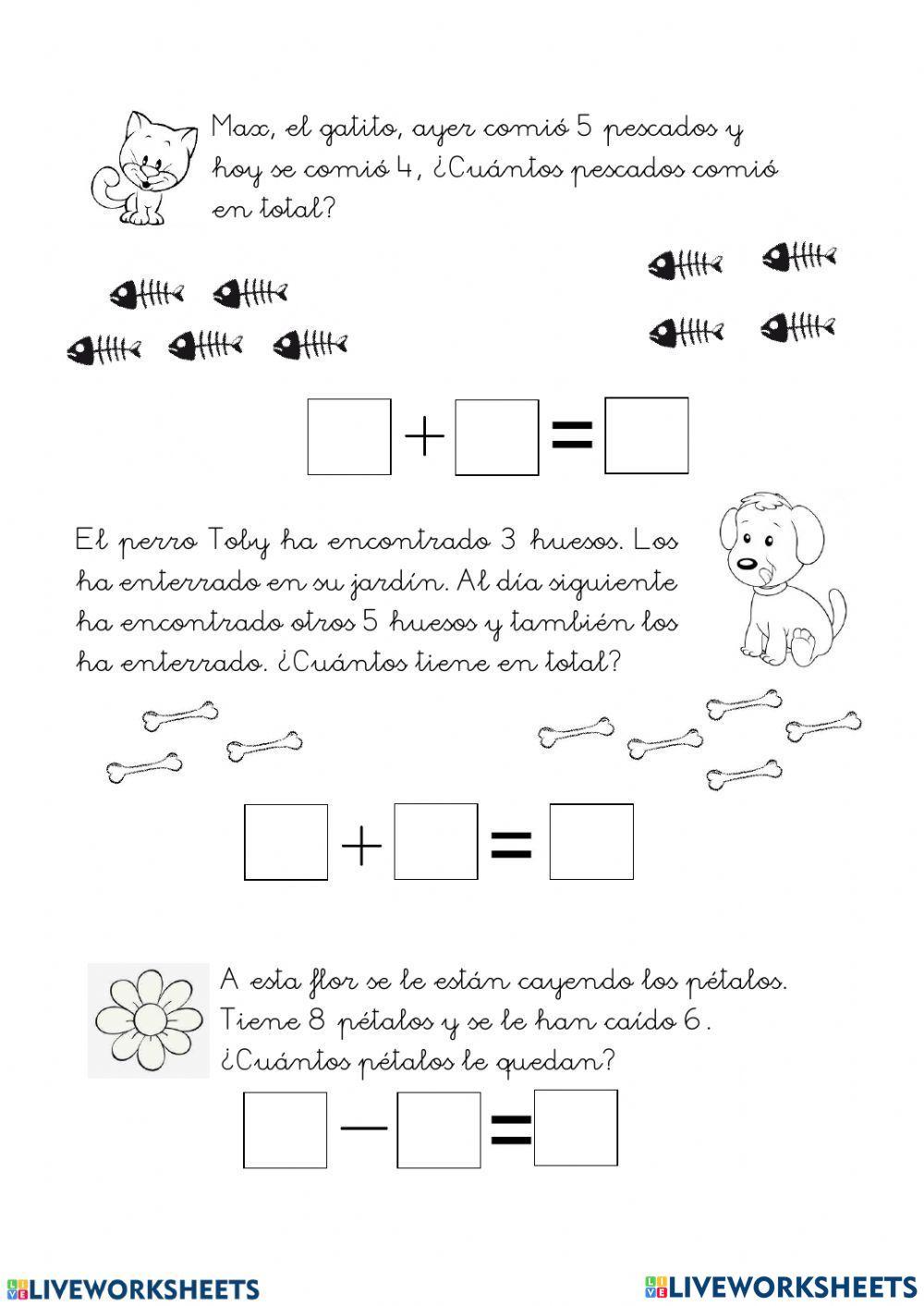 Resuelve problemas de cantidad
