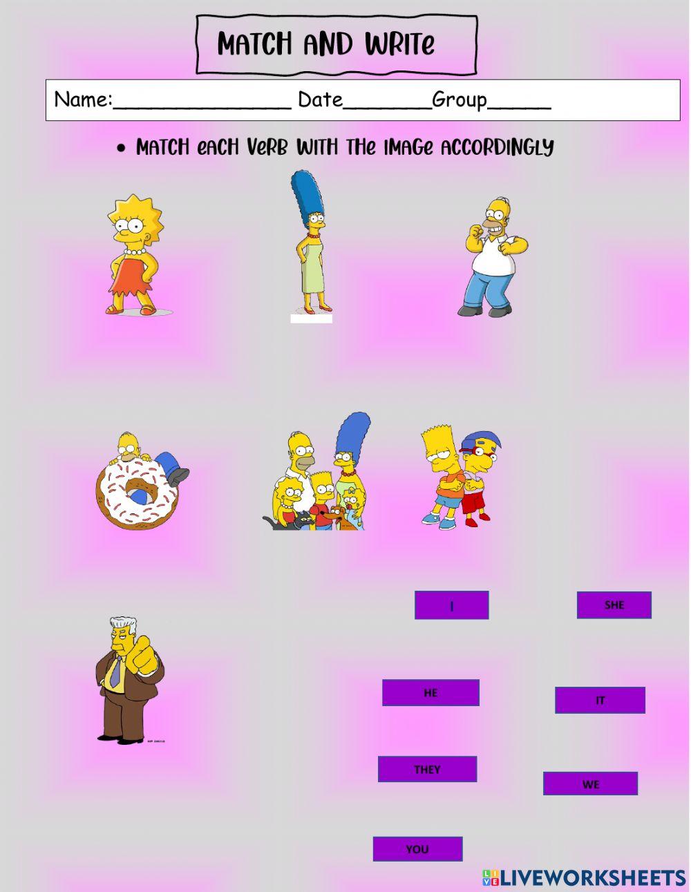 Pronouns and verb to be