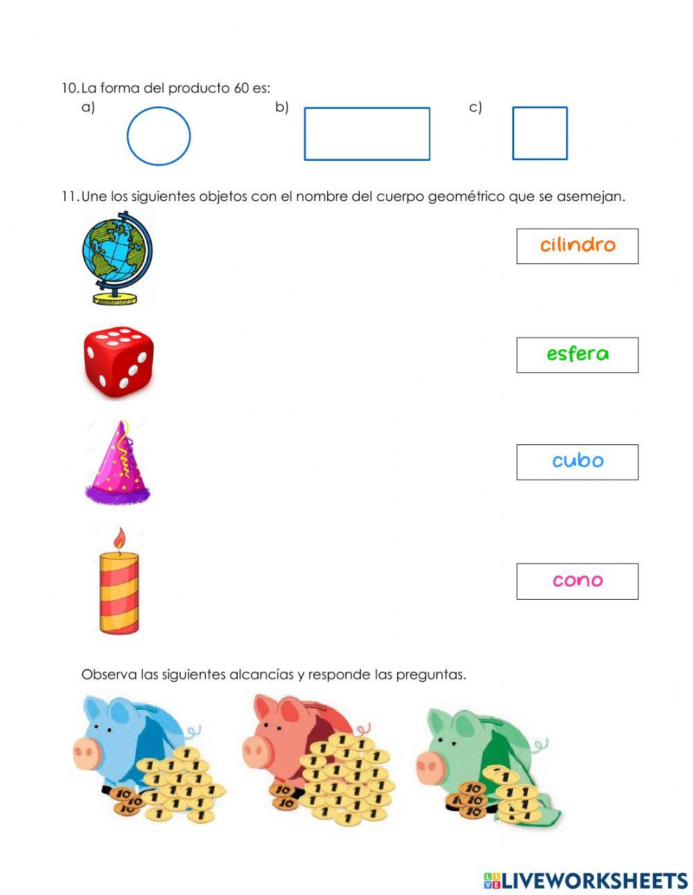 Cuestionario de Matemáticas