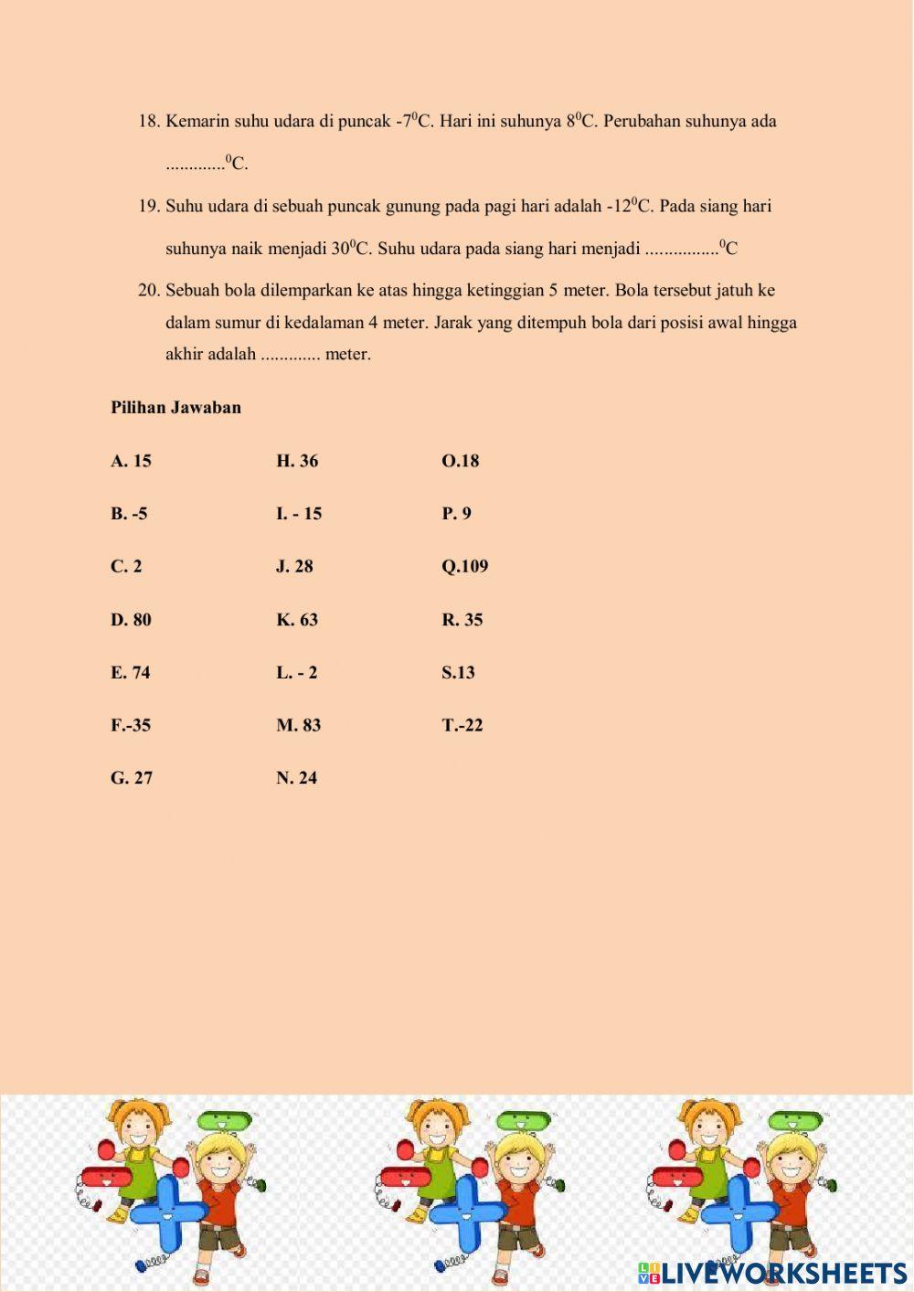 Siklus 1 penjumlahan