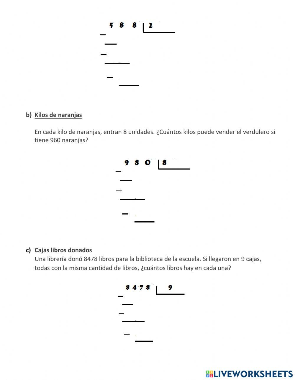 Divisiones con resta