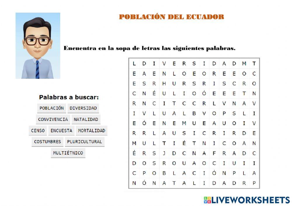 POblación ecuatoriana