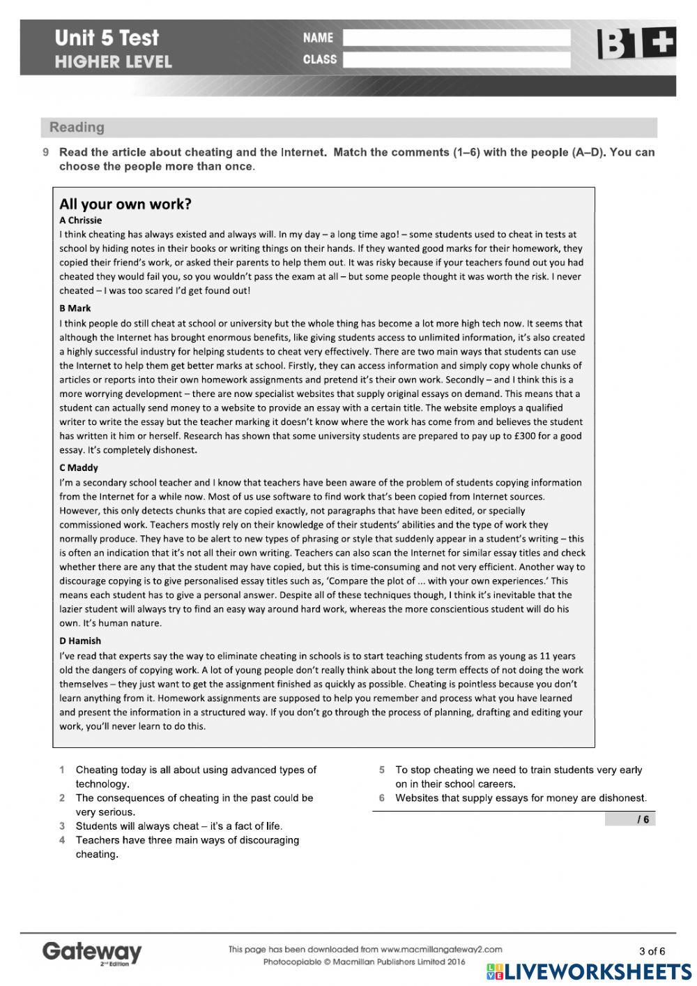 Test Unit 5 B1 5051093 Dovile Kuznecoviene Live test-unit-5-b1-5051093-dovile-kuznecoviene-live