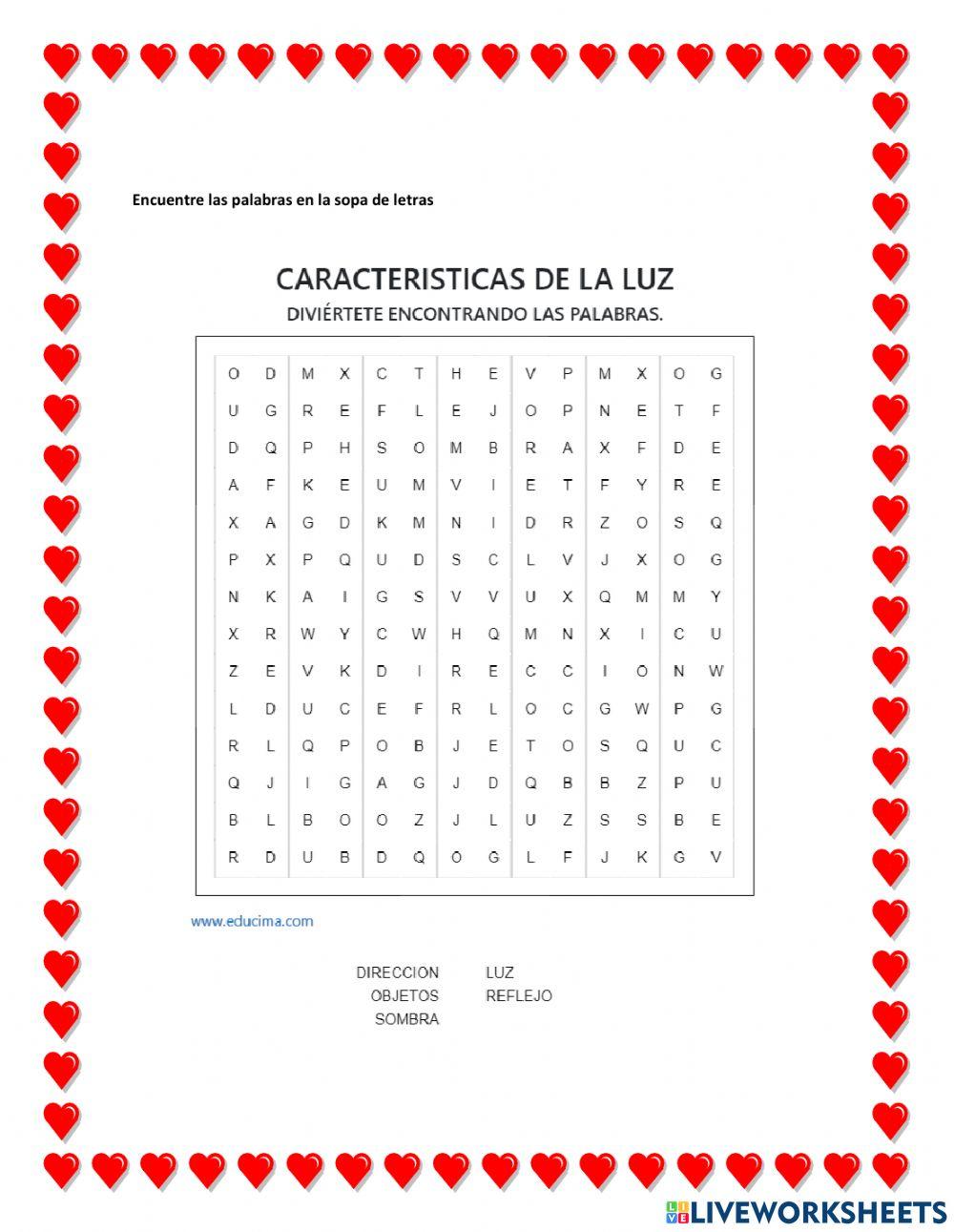 Caracteristicas de la luz