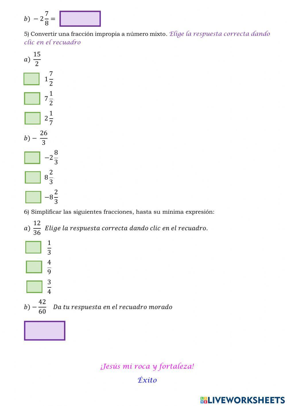 El conjunto de los números racionales