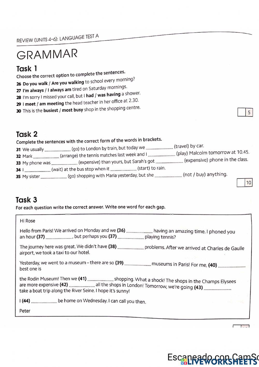 Grammar A2 Bazter Alai Akademia