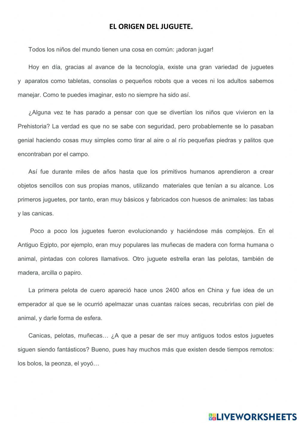 El origen del juguete