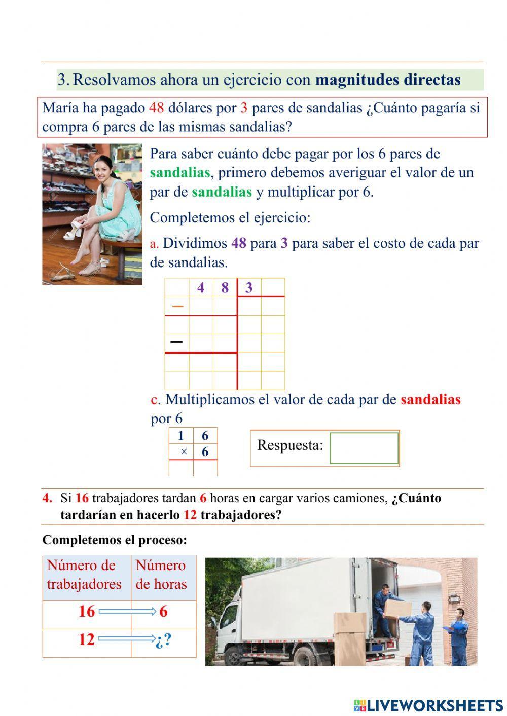 Razones y proporciones