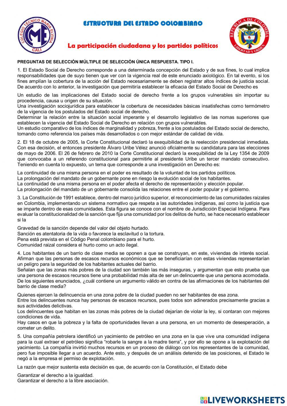 Estructura del Estado colombiano