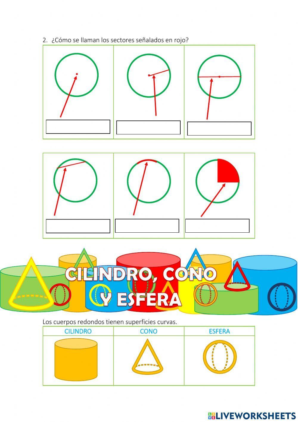 Triángulos, cuadriláteros, círculo, circunferencia y cuerpos redondos