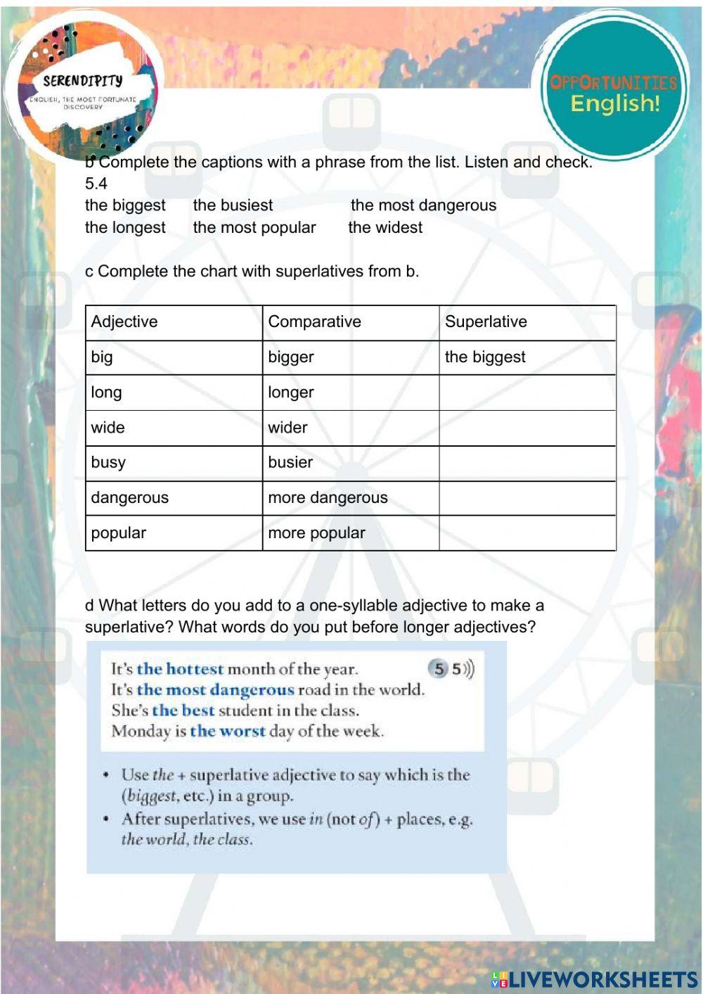 Unit 10A, elementary