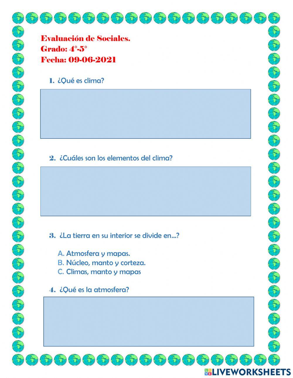 Evaluación de sociales