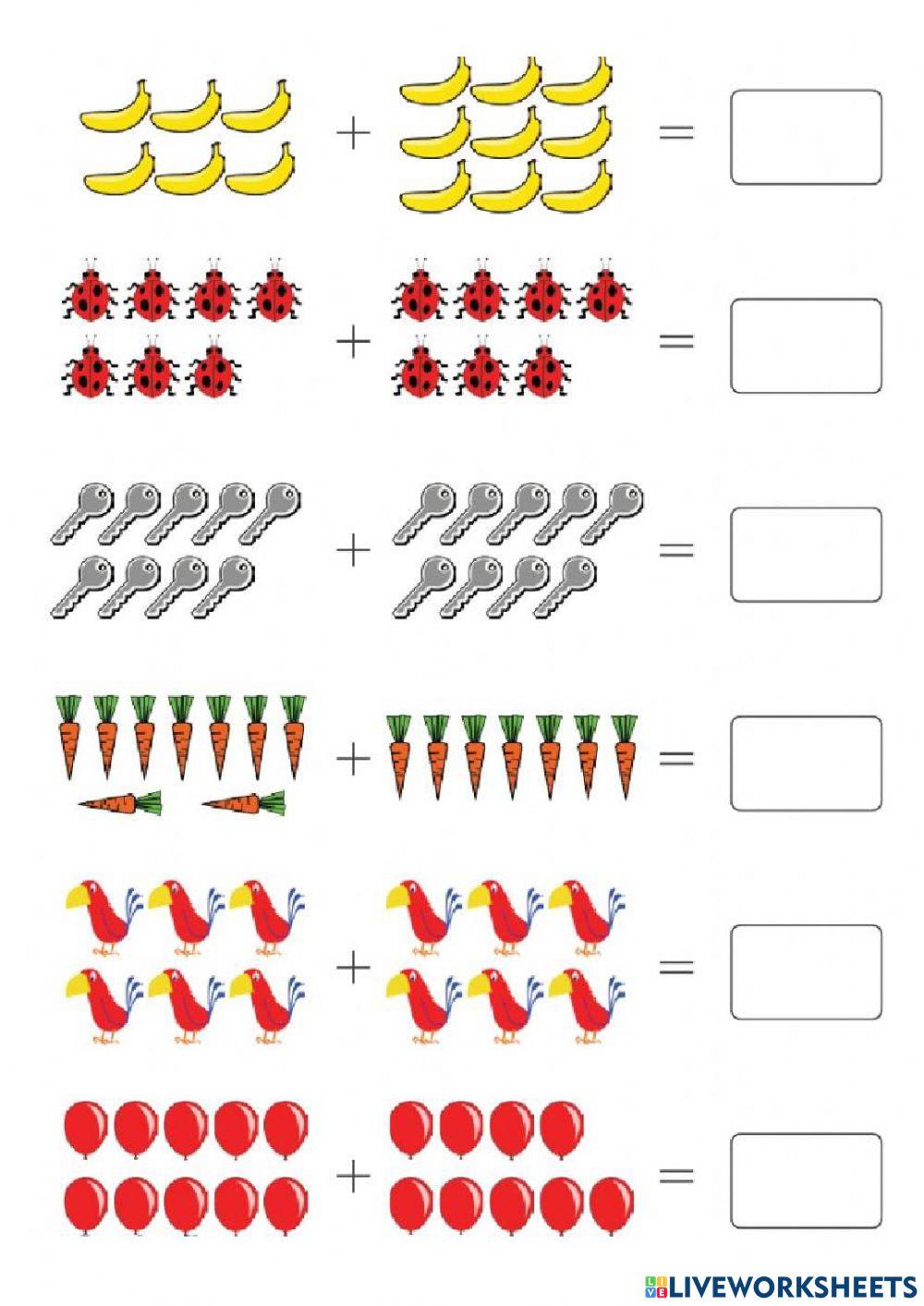 Adição e subtração 1 a 20