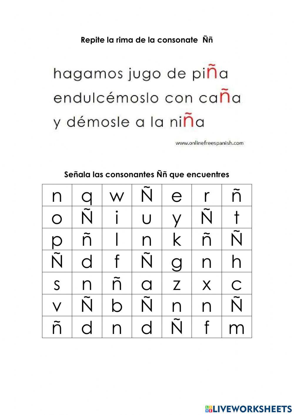 Consonante Ññ