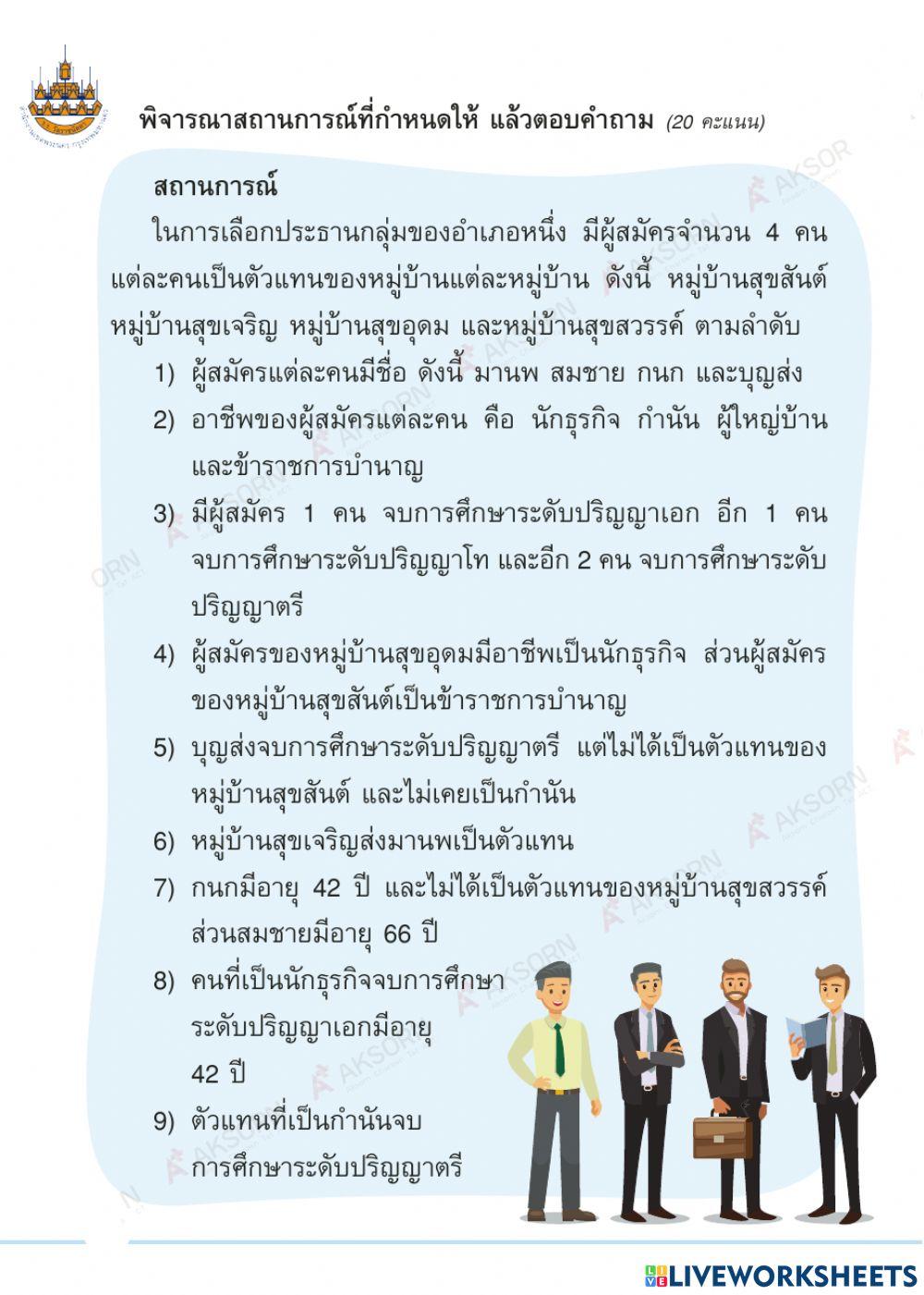 วิทยาการคำนวณ ป.6 ครั่งที่ 1