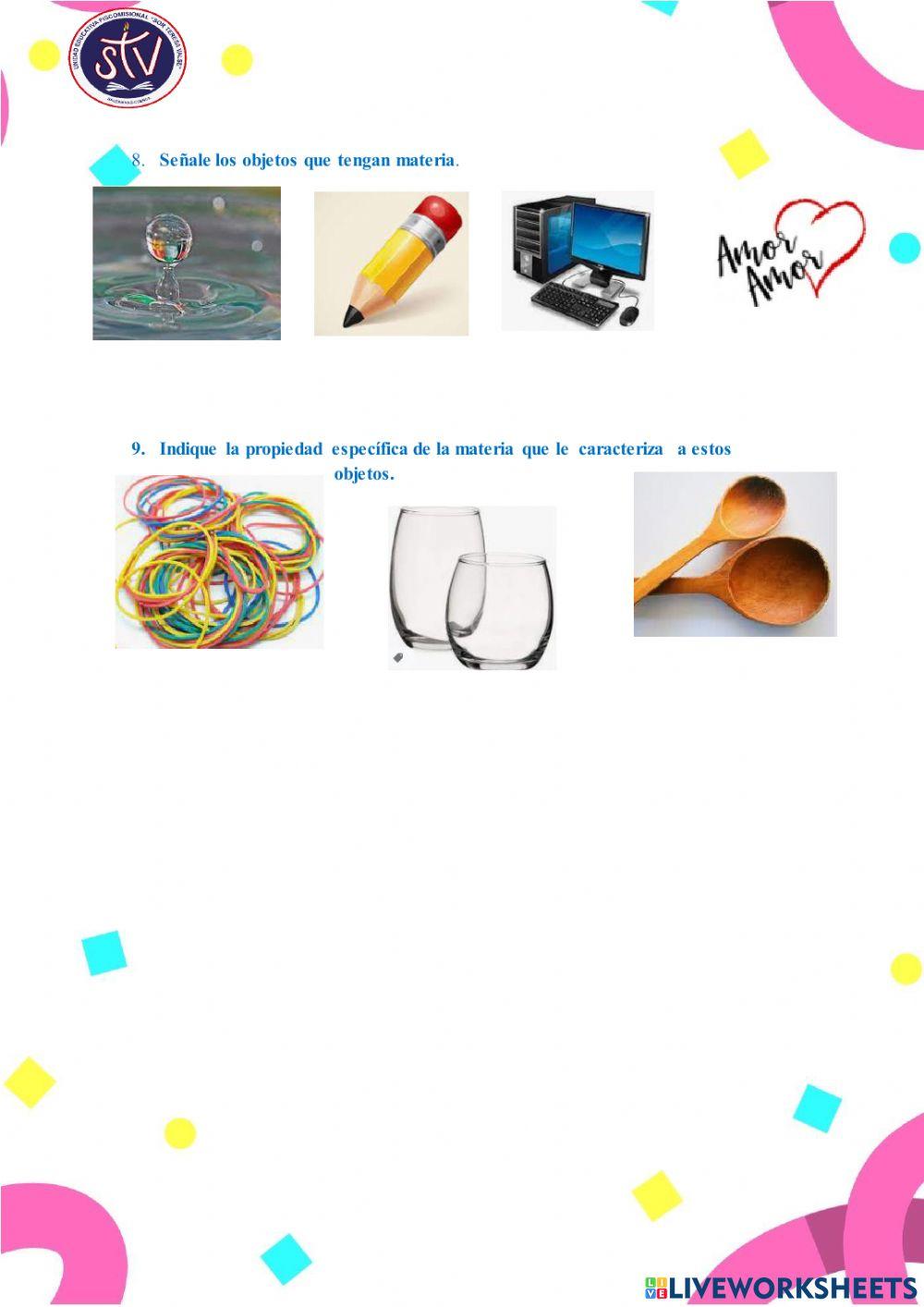 Mezclas, Plantas, materia