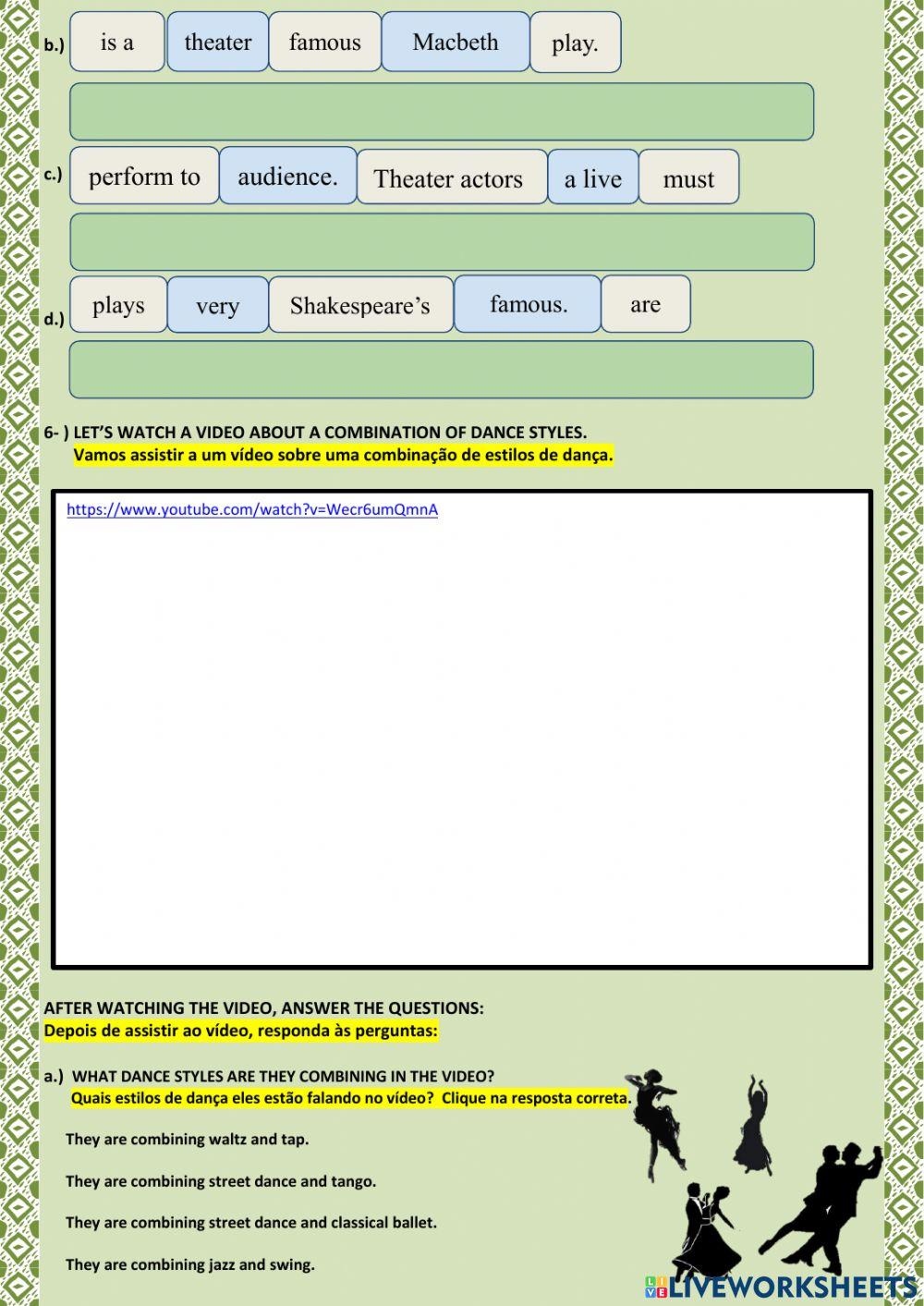 2nd BIMESTER - 4ª ACTIVITY – WHAT IS ART - 1st