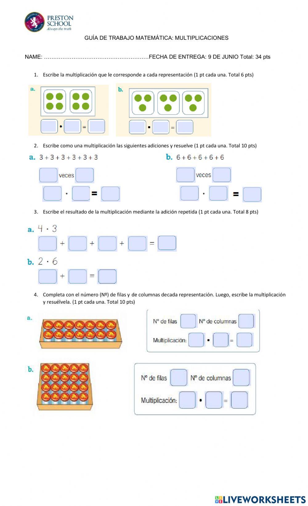 Formativa de multiplicación