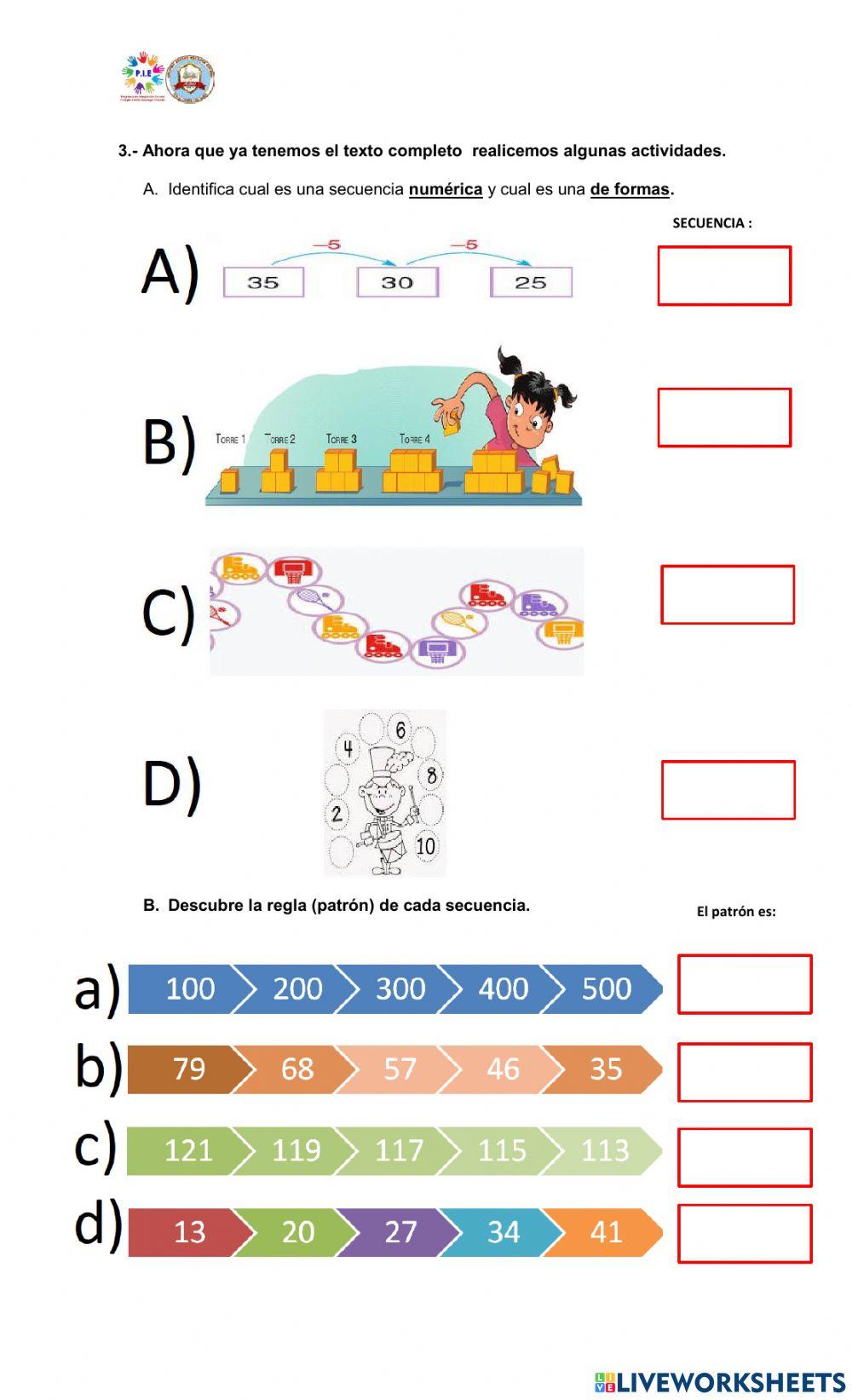 Patrones y secuencias