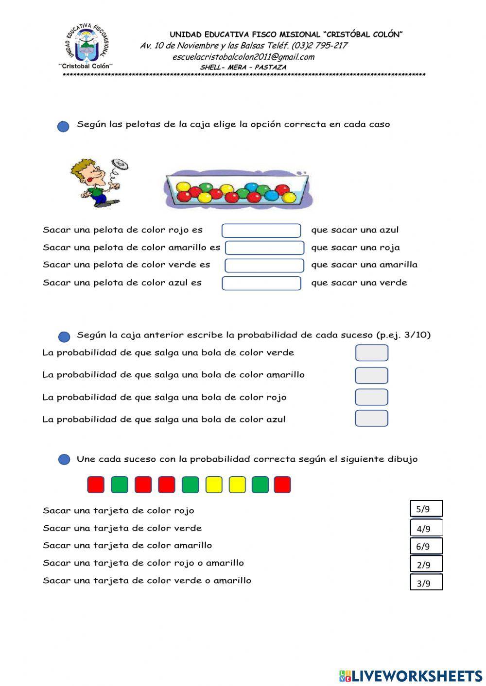 Ejercicio de Probabilidad