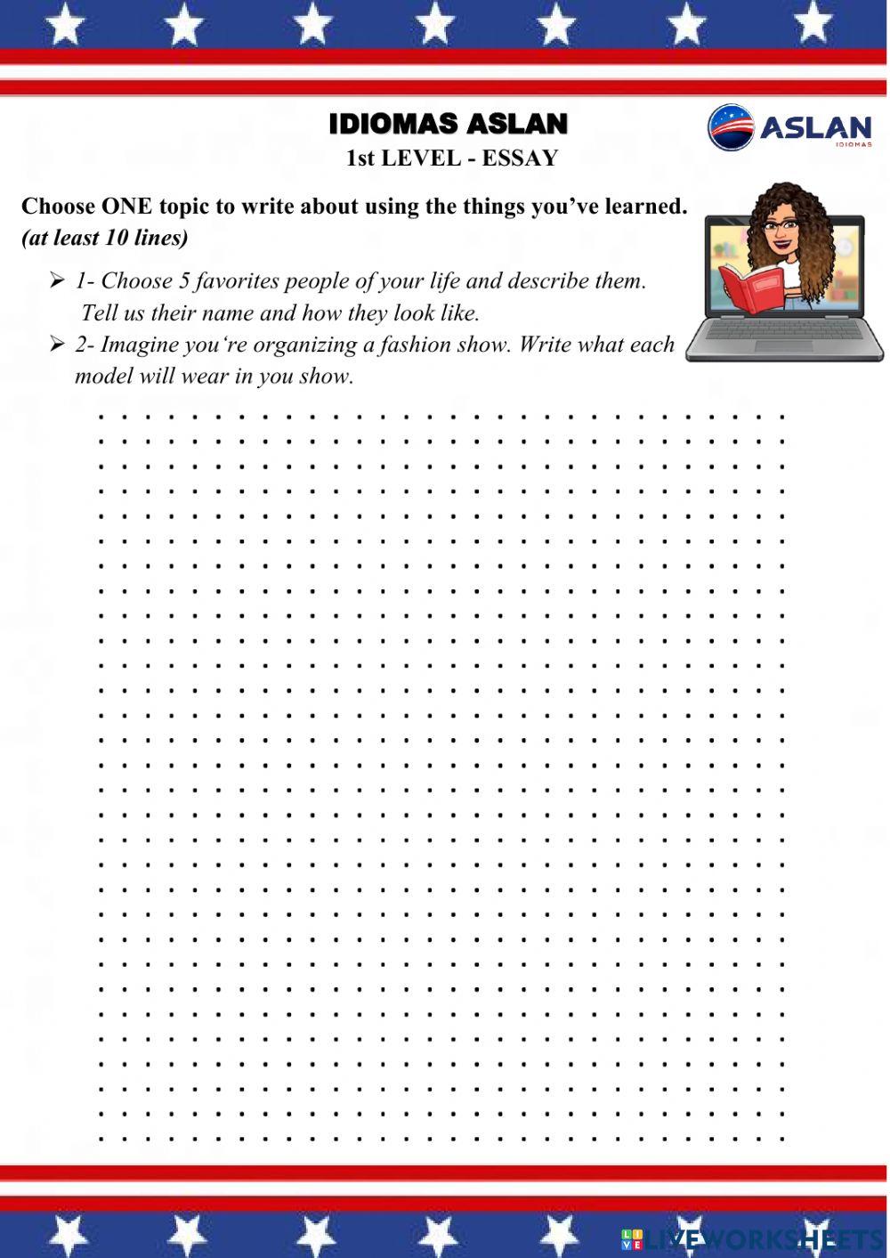 2nd Essay - 1st Level