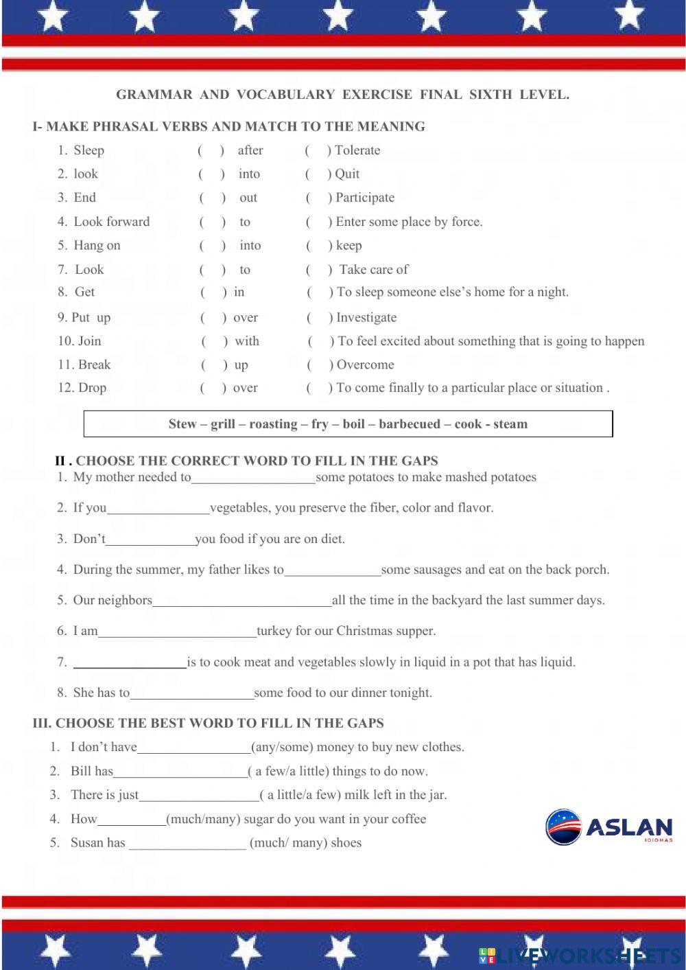 2ND TEST REVIEW - 6th level
