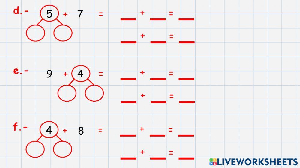Adición hasta 20 Nº1