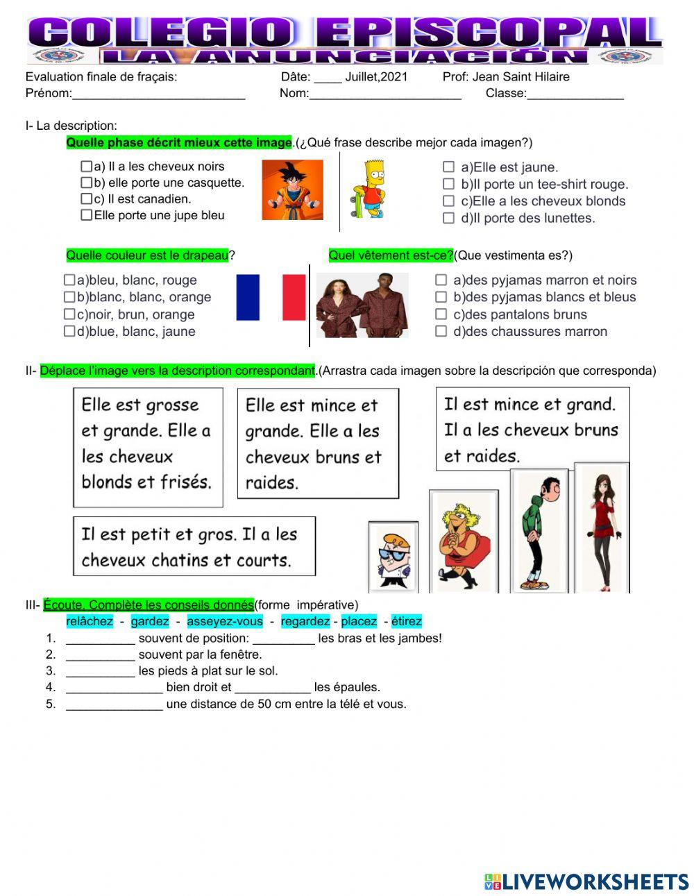 Evaluation française