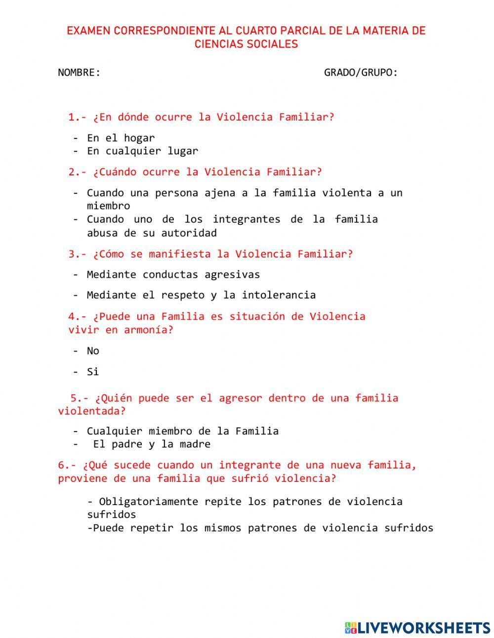 Examen Extraordinario