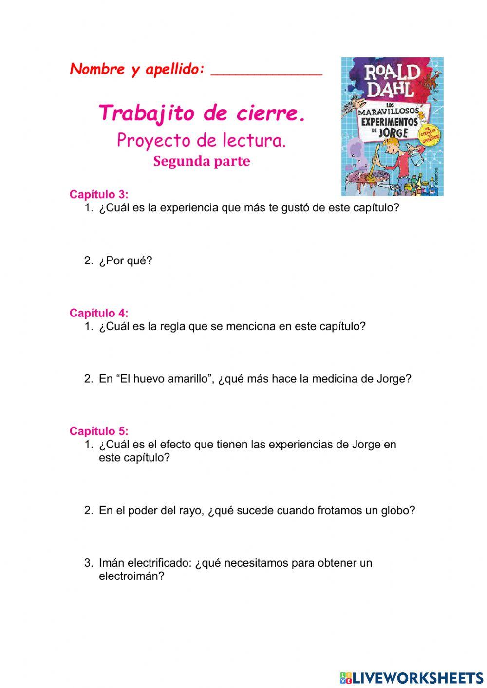 Proyecto de lectura 5to tm