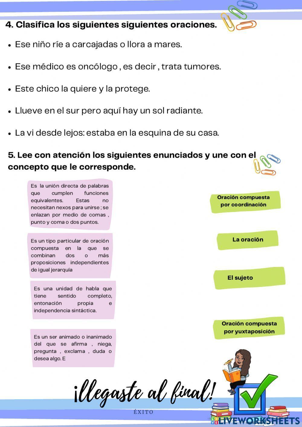 La oración gramatical