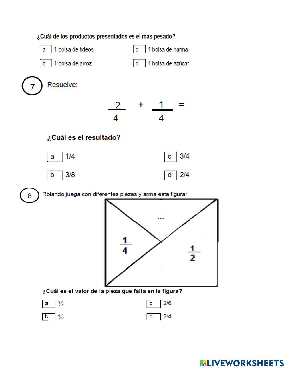 Evaluacion matematica 01