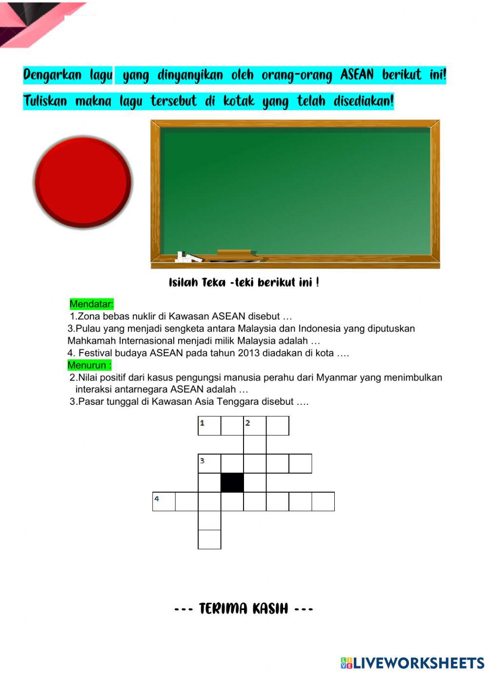 Interaksi antarruang negara asean