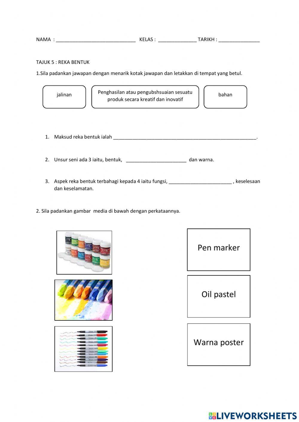 PSV Peralihan Tajuk 5:Reka Bentuk