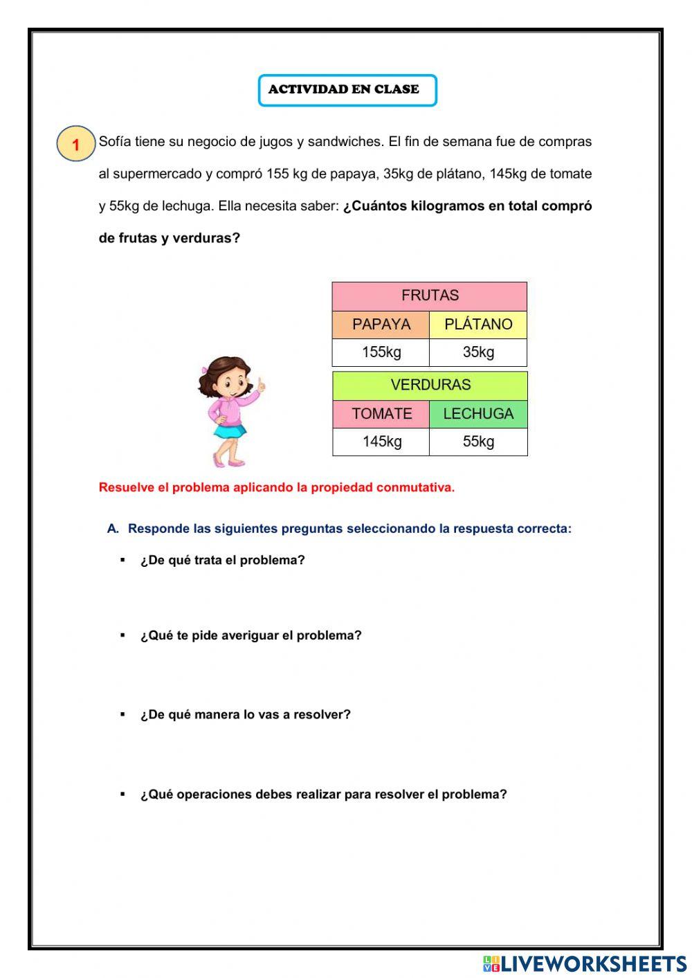 Propiedad conmutativa y asociativa