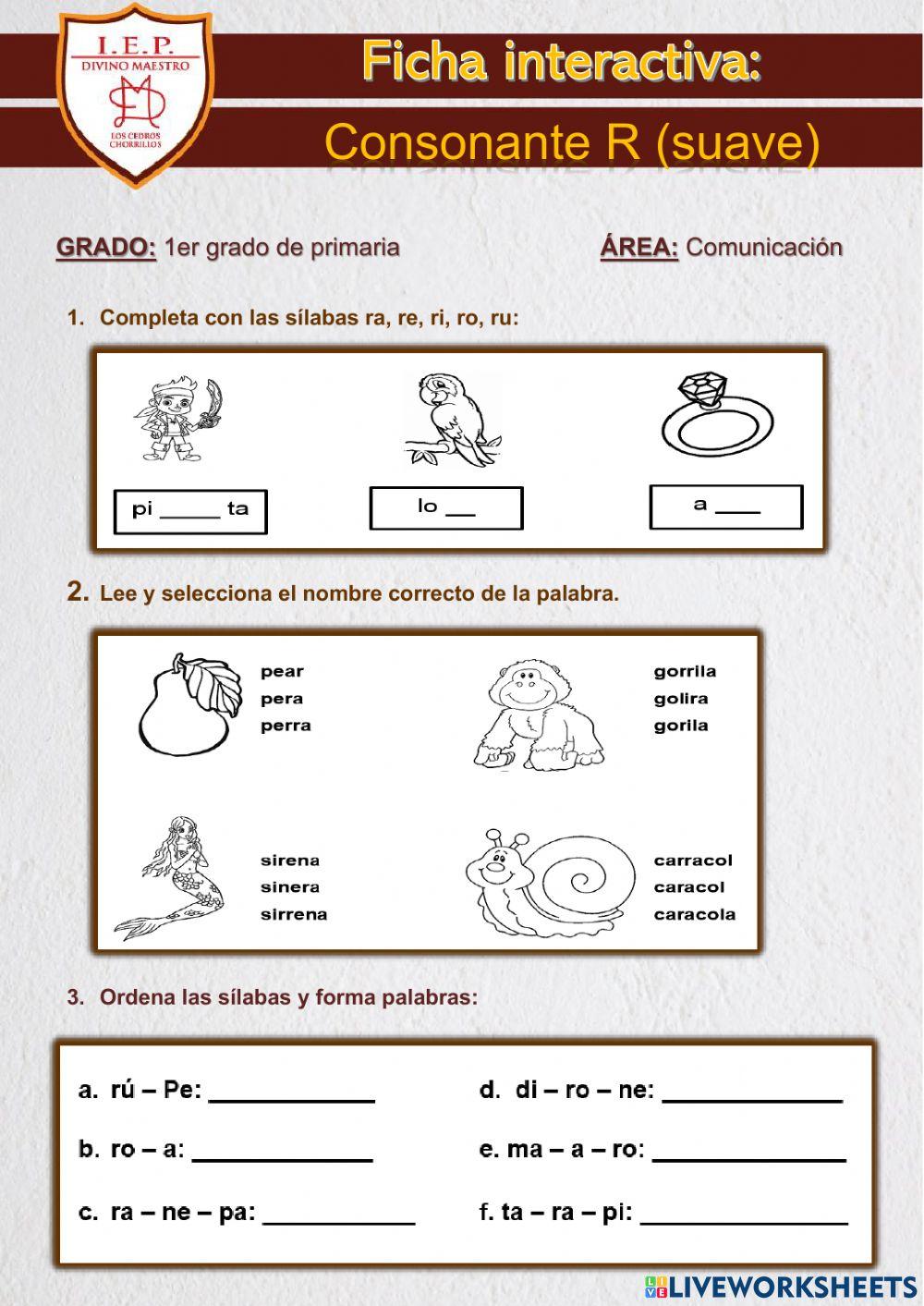 Consonante r (suave)