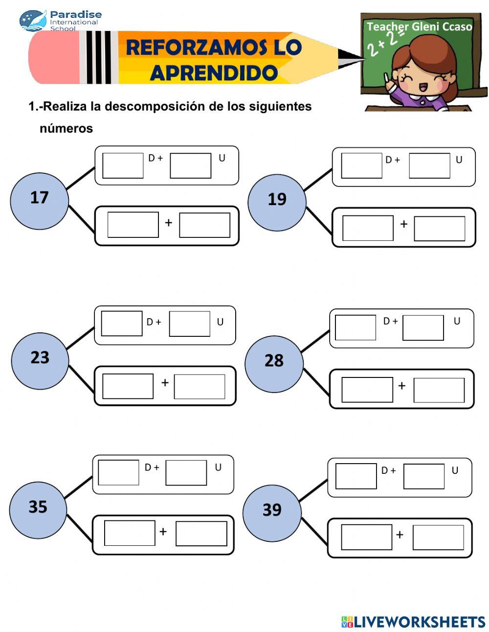 Descomponemos números