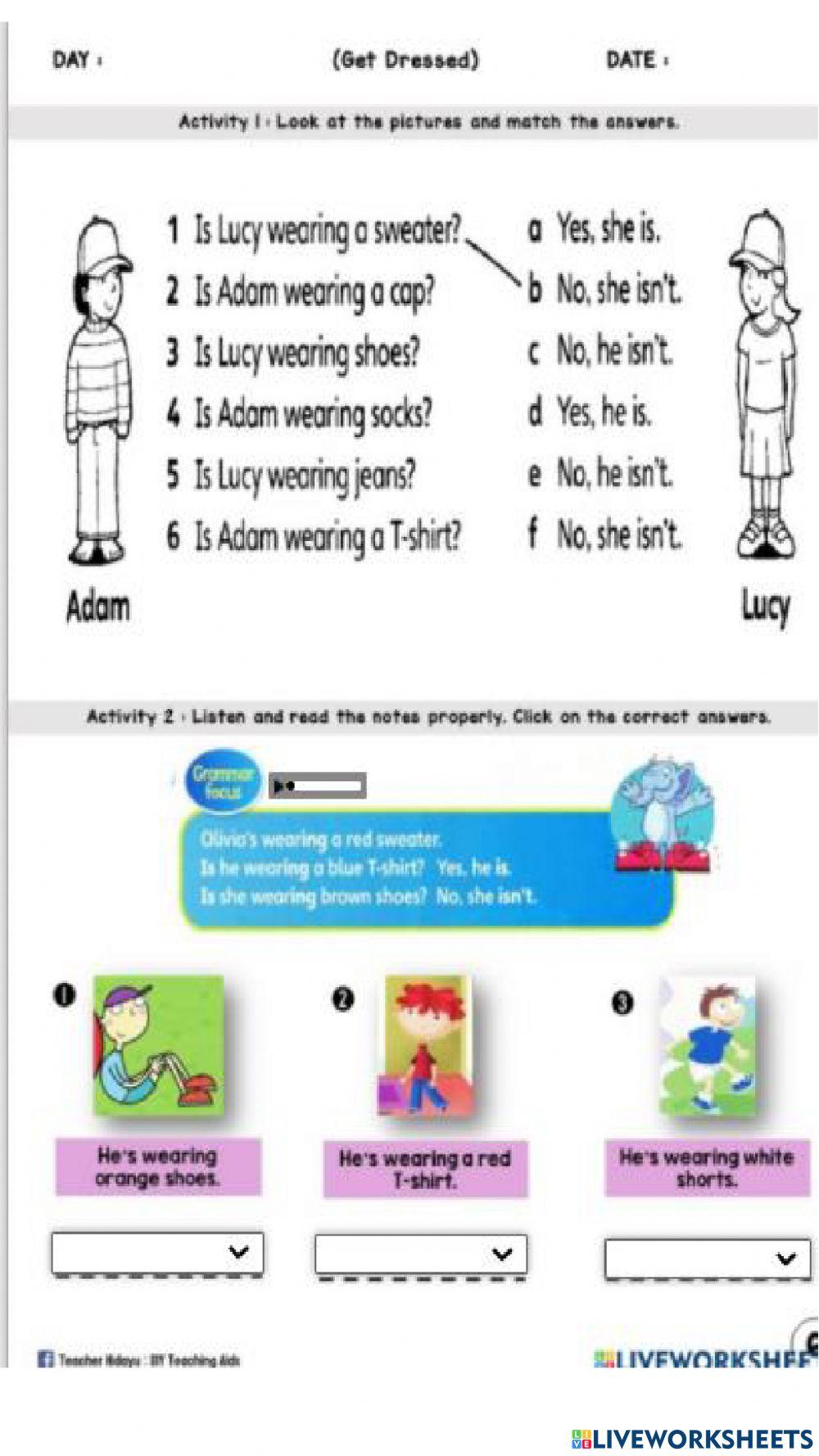 Get Dressed :Clothes