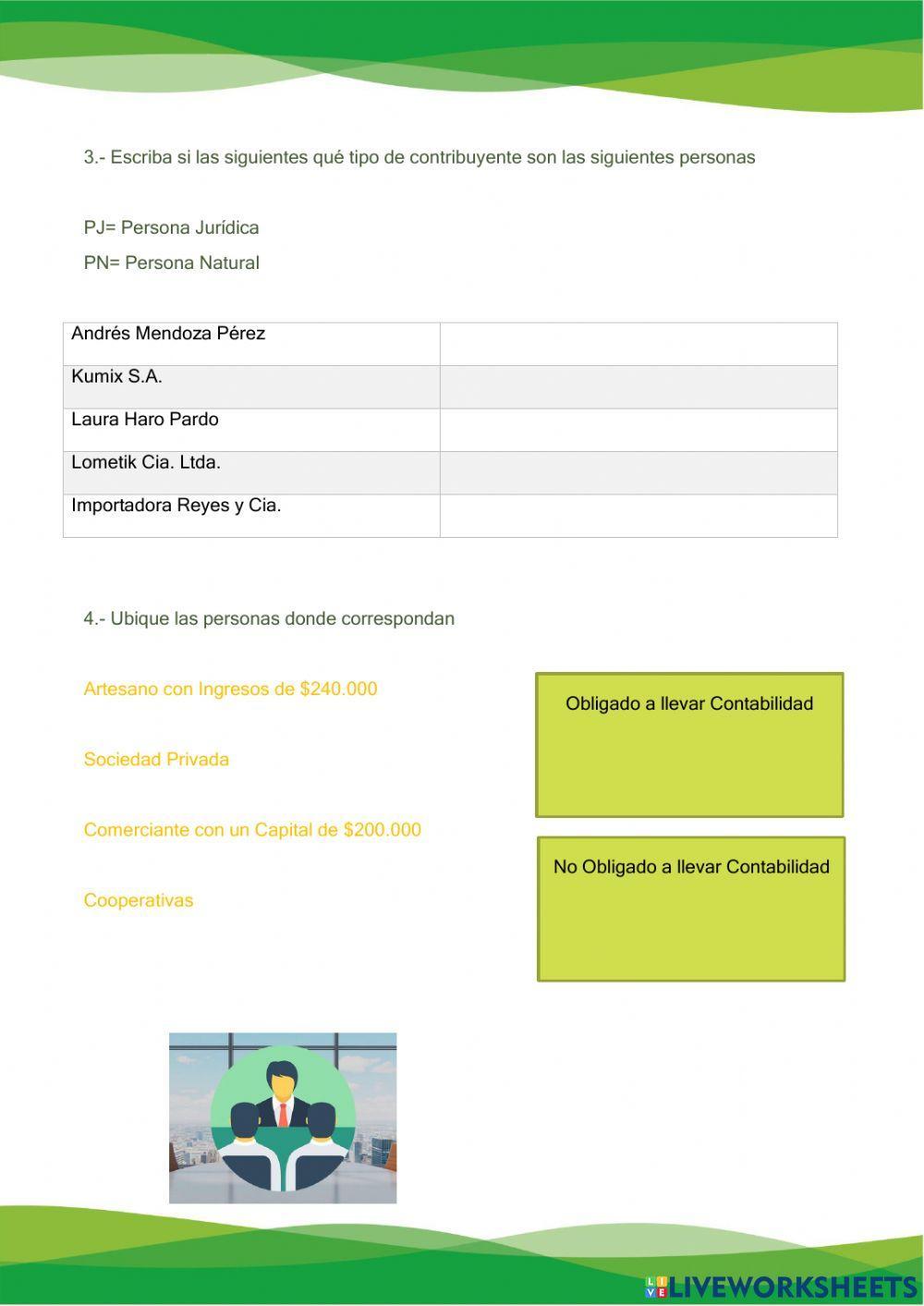 Obligación a llevar Contabilidad