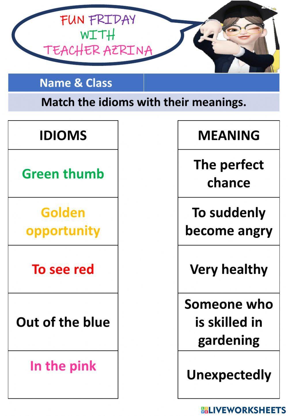 Colour Idioms