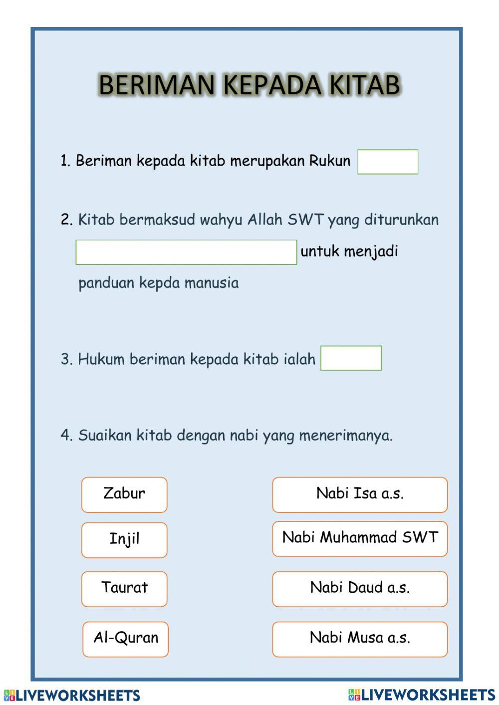 Beriman kepada kitab