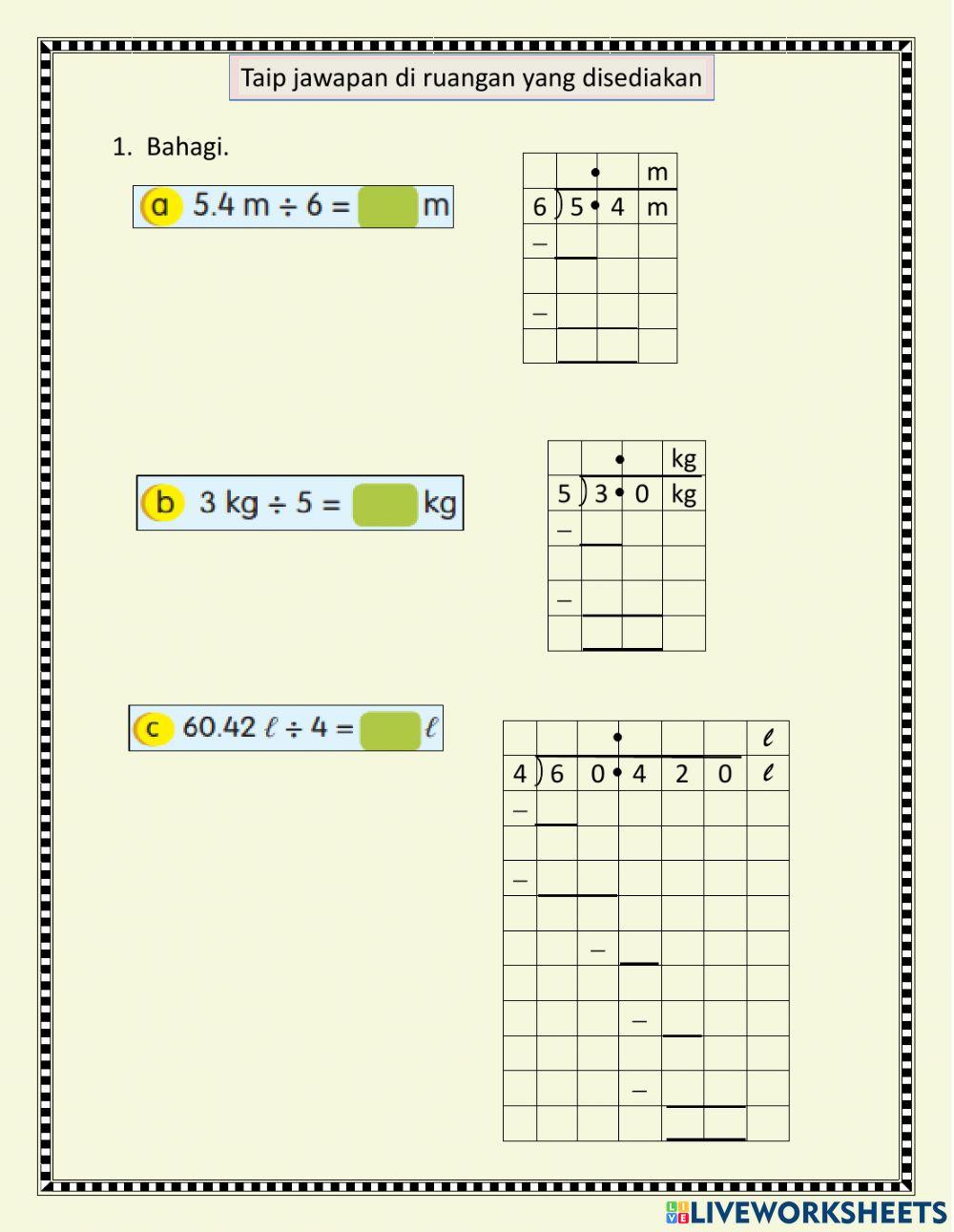 Matematik Tahun 4 Matematik Tahun 4